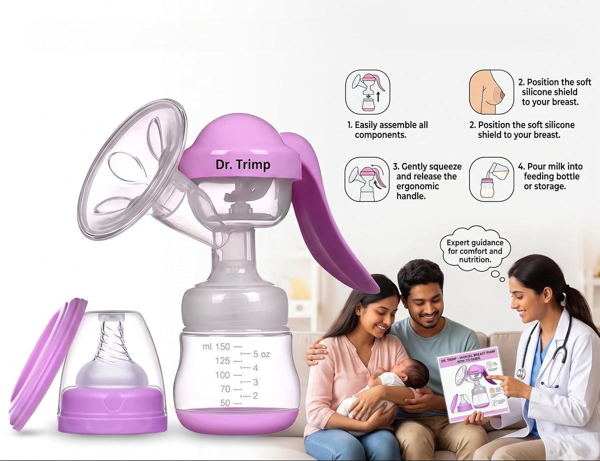 Dr. Trimp Manual Breast Pump for Breastfeeding Mothers – BPA-Free