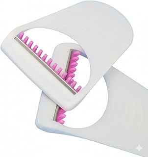 Dr.Trimp Precision Body Hair Removal Razor white with pink multi-blade comb head