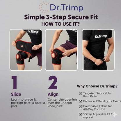 Knee Support Pair (Pack of 2) for Pain Relief